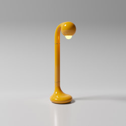 Table Lamp 24” Gloss Yellow Ochre | LED lights | Entler