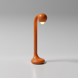 Table Lamp 24” Matte Burnt Orange | Table lights | Entler