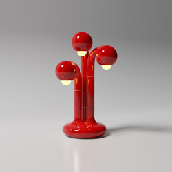 Table Lamp 3-Globe 24” Cherry | Lámparas de sobremesa | Entler
