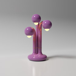 Table Lamp 3-Globe 24” Lavender | Table lights | Entler