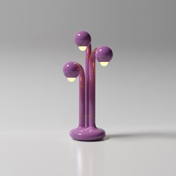 Table Lamp 3-Globe 28” Lavender | Table lights | Entler