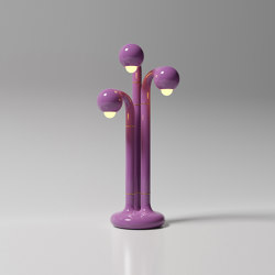 Table Lamp 3-Globe 32” Lavender | Tischleuchten | Entler