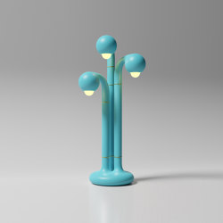 Table Lamp 3-Globe 32” Robin's Egg | Table lights | Entler