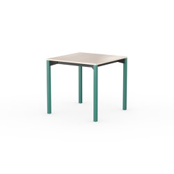 iLAIK extendable table 80 - birch/angular/emerald green | Dining tables | LAIK
