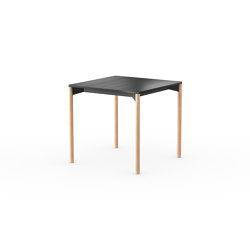 iLAIK extendable table 80 - black/rounded/oak | Dining tables | LAIK