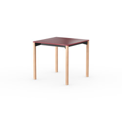 iLAIK extendable table 80 - sienna red/angular/oak | Tables de repas | LAIK