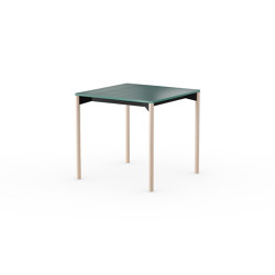 iLAIK extendable table 80 - emerald green/rounded/birch | Dining tables | LAIK