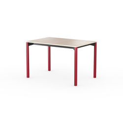 iLAIK extendable table 120 - birch/angular/sienna red | Dining tables | LAIK