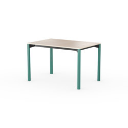 iLAIK extendable table 120 - birch/angular/emerald green | Dining tables | LAIK