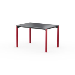 iLAIK extendable table 120 - gray/angular/sienna red | Dining tables | LAIK