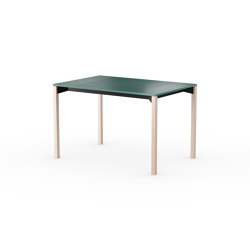 iLAIK extendable table 120 - emerald green/angular/birch | Dining tables | LAIK