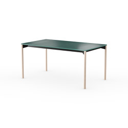 iLAIK extendable table 160 - emerald green/rounded/birch | Dining tables | LAIK