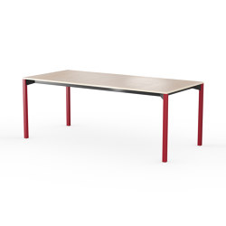 iLAIK extendable table 200 - birch/angular/sienna red | Dining tables | LAIK