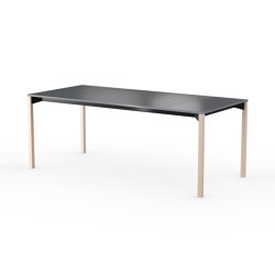 iLAIK extendable table 200 - gray/angular/birch | Esstische | LAIK