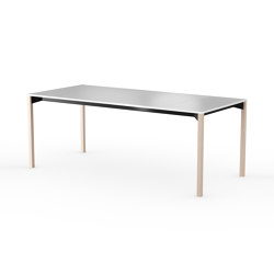 iLAIK extendable table 200 - white/angular/birch | Dining tables | LAIK