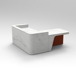 Join Desk Stone Configuration 10 | Counters | Isomi