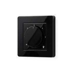 A FLOW | Room Thermostat Black | Smart Home | JUNG