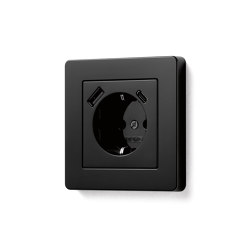 A FLOW | USB Socket | Schuko sockets | JUNG