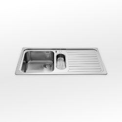 Built-in sinks radius 60 F 5109/1V1B1S | Kitchen sinks | ALPES-INOX