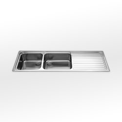 Built-in sinks radius 60 F 5159/2V1S | Kitchen sinks | ALPES-INOX