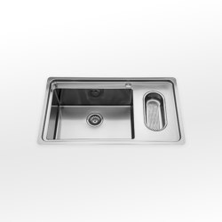 Built-in sinks radius 12 flush LFPS 587/1V1B | Kitchen sinks | ALPES-INOX