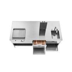 Outdoor kitchens OUT220/ISOLA-1 | Kitchen systems | ALPES-INOX