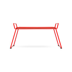 Bloch | Tray and Table, luminous orange RAL 2005 / Black | Tabletts | Magazin®