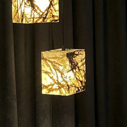 Columna pendant lamps and chandelier