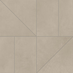 Multiforme Dune | Zig Fossile Tessere 29,2x29,2 | Colour grey | Marca Corona