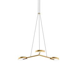 Arm 3 Pendant Light, brass | Suspended lights | Valaisin Grönlund