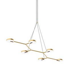 Arm 6 Pendant Light, brass | Pendelleuchten | Valaisin Grönlund