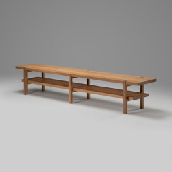 Chamber Bench - 96 inch (White Oak) | Benches | Roll & Hill