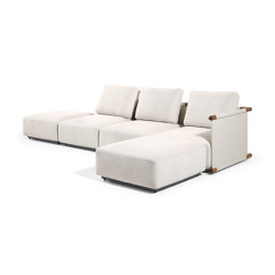 Hashi Modular Sofa | Sofa-chaise longue configurations | Gervasoni