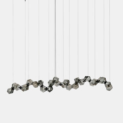 Welles Glass Long Chandelier 26 | Suspended lights | Gabriel Scott