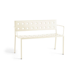 Balcony Dining Bench With Arm | open base | HAY