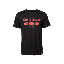 T-shirt pour Hommes « Born in Chicago » – Noir S/M L/XL XX-Large | Lifestyle | Weber