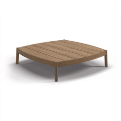 Haven Low Coffee Table Teak | open base | Gloster Furniture GmbH