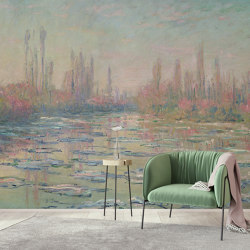 Claude Monet | The Thaw on the Seine | Wall coverings / wallpapers | Ambientha