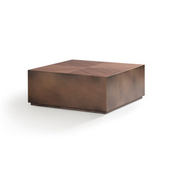 Basalt Coffee Table Brushed Oak + Metal Lacquer | closed base | DAMI Luxury Interior