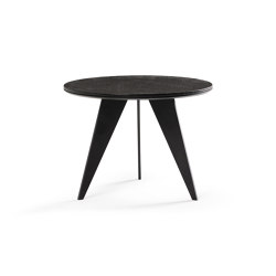 Emerald Side Table Matt Black + Black Python Top | Mesas auxiliares | DAMI Luxury Interior