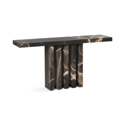 Orion Console Table Marble Bronze F + Matrix Metal Lacquer | Console tables | DAMI Luxury Interior