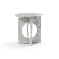 Ruby Side Table Marble Bourgogne Verde | Side tables | DAMI Luxury Interior