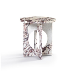 Ruby Side Table Marble Calacatta Viola | Tables d'appoint | DAMI Luxury Interior