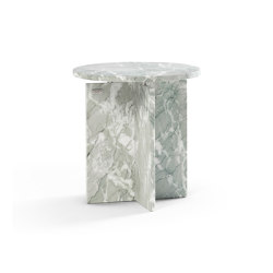 Ruby Side Table Marble Bourgogne Verde | open base | DAMI Luxury Interior