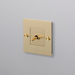 Toggle Switches | EU 1G Brass | Toggle switches | Buster + Punch