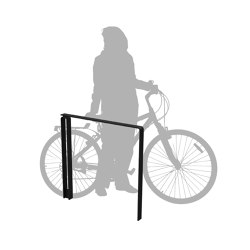 Lineabici light bike rack / barrier | Bicycle parking systems | Euroform W