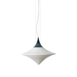 Disca L Opal White & Fume Blue | Suspended lights | Hind Rabii