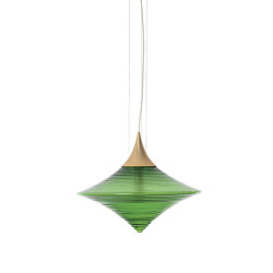 Disca L Green & Gold | Suspended lights | Hind Rabii