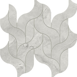 Marvel X Grey Cloud Mosaico Waterfall Lappato | Ceramic mosaics | Atlas Concorde