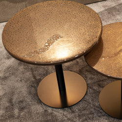 MIDAS Metall Table I Bronze antik-rustikal | Tabletop round | Midas Surfaces